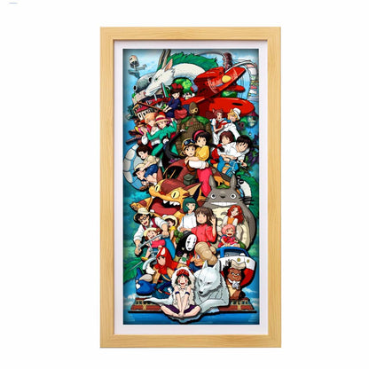 3D Paper Art Frame - Miyazaki's World #2 - eulique shop