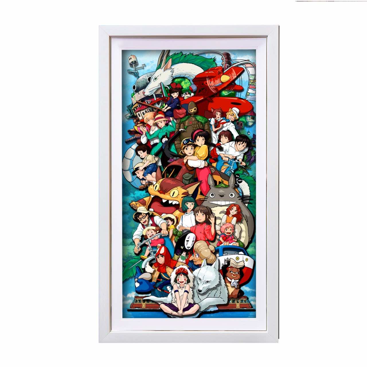 3D Paper Art Frame - Miyazaki's World #2 - eulique shop