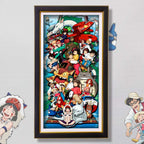 3D Paper Art Frame - Miyazaki's World #2 - eulique shop