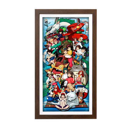 3D Paper Art Frame - Miyazaki's World #2 - eulique shop