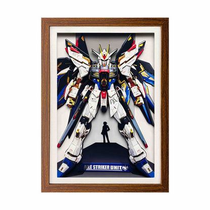 3D Paper Art Frame - Gundam #1 - eulique shop