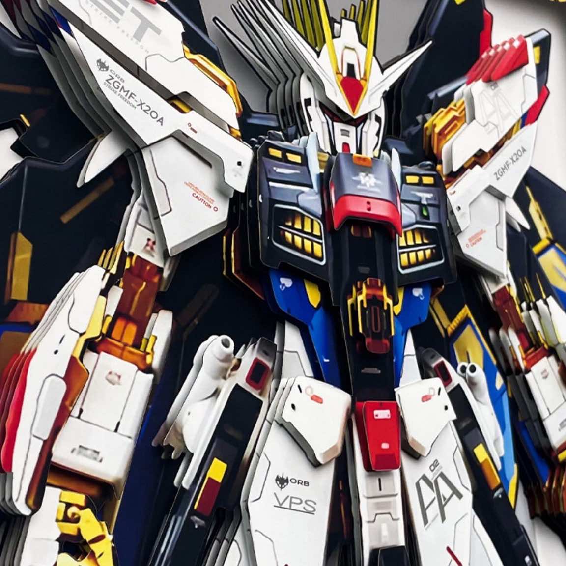 3D Paper Art Frame - Gundam #1 - eulique shop