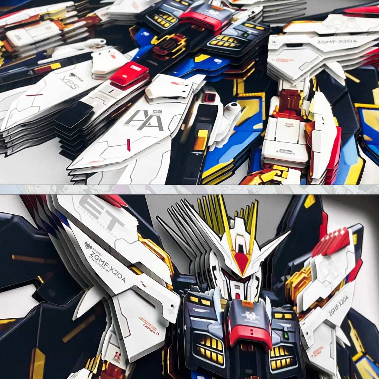 3D Paper Art Frame - Gundam #1