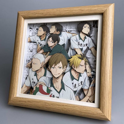 3D Paper Art Frame Mini - Haikyu!! - eulique shop