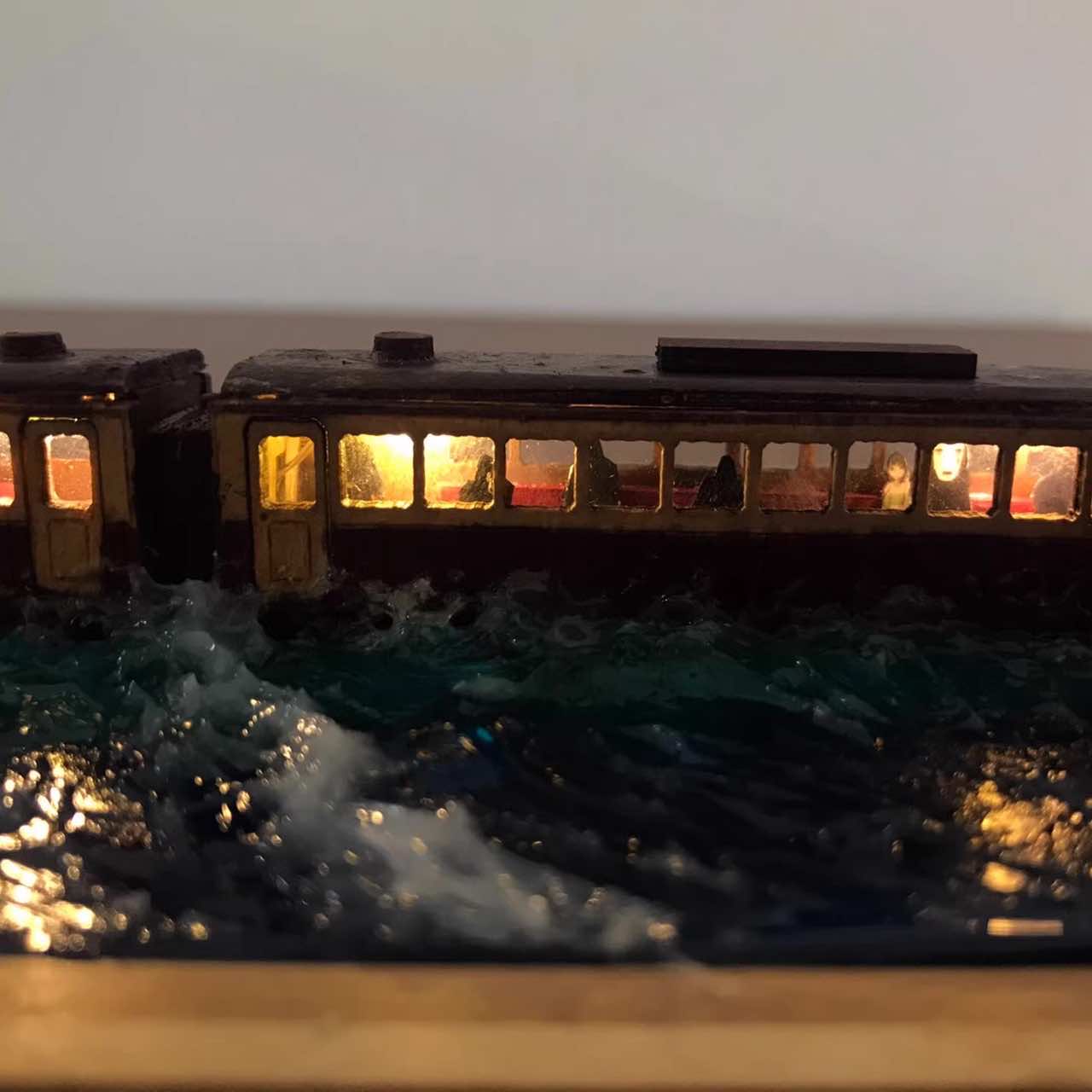 Artisan 3D Miniature Scenes - Water Train - eulique shop