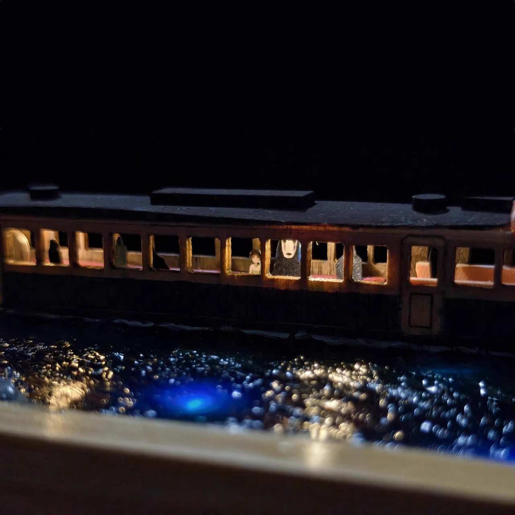 Artisan 3D Miniature Scenes - Water Train - eulique shop