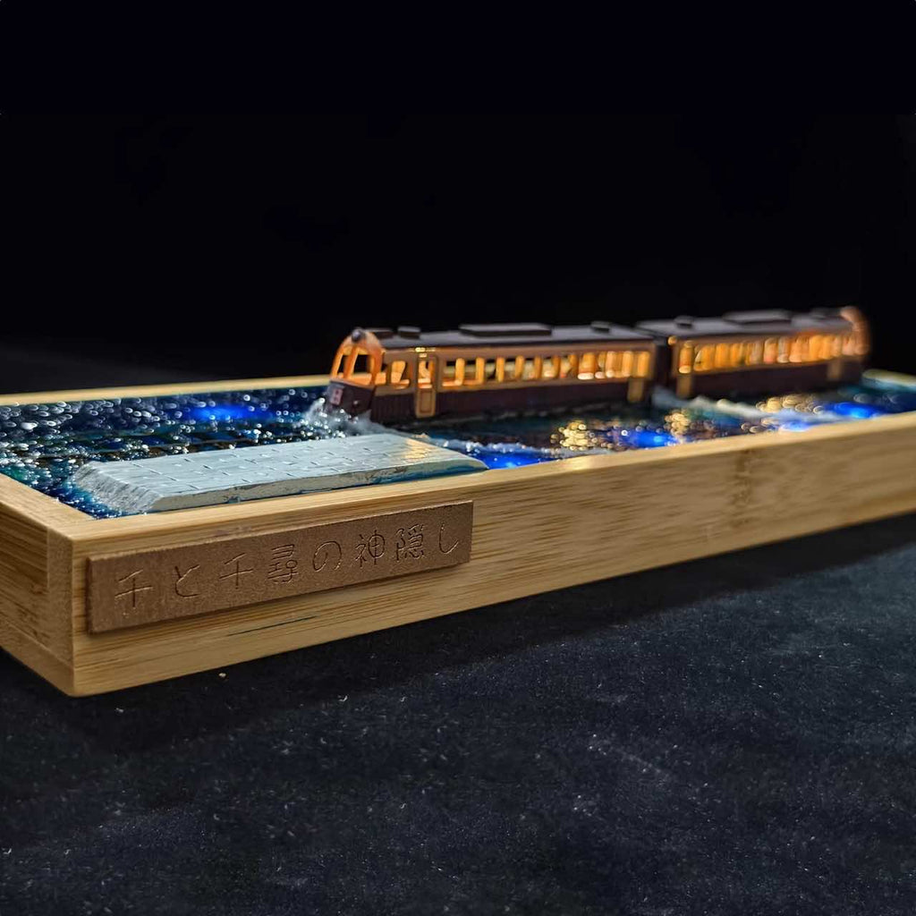 Artisan 3D Miniature Scenes - Water Train - eulique shop
