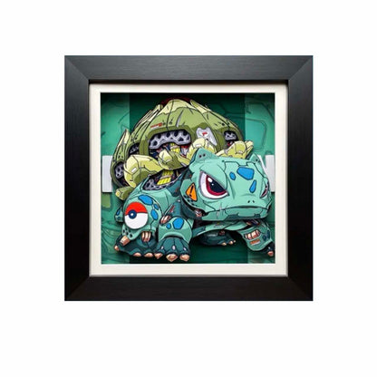 3D Paper Art Frame - Bulbasaur