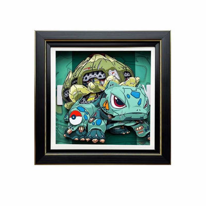 3D Paper Art Frame - Bulbasaur