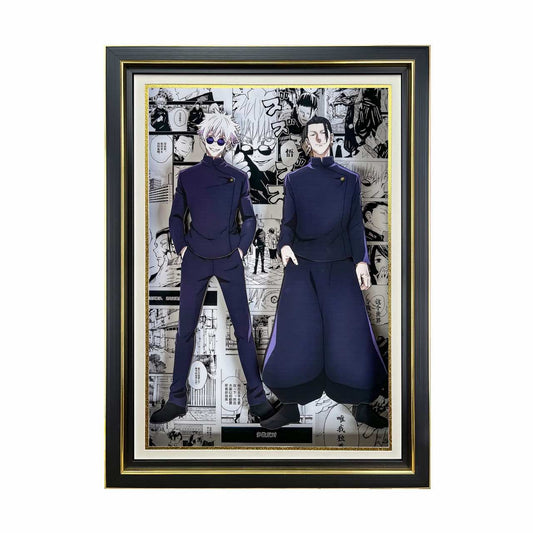 3D Paper Art Frame - Gojo & Geto #1 - eulique shop