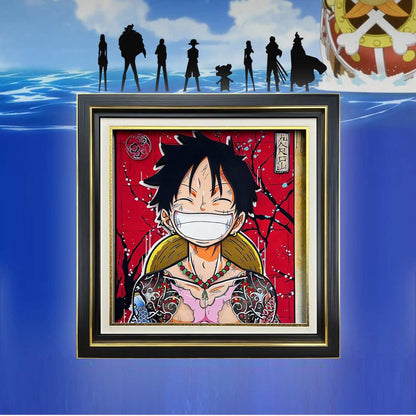 3D Paper Art Frame - Luffy