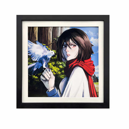 3D Paper Art Frame - Mikasa