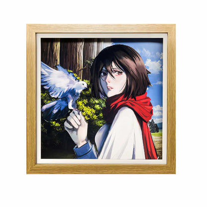 3D Paper Art Frame - Mikasa