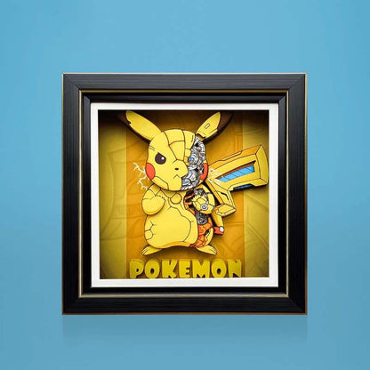 3D Paper Art Frame - Pikachu #1