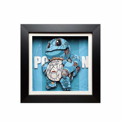 3D Paper Art Frame - Squirtle #1