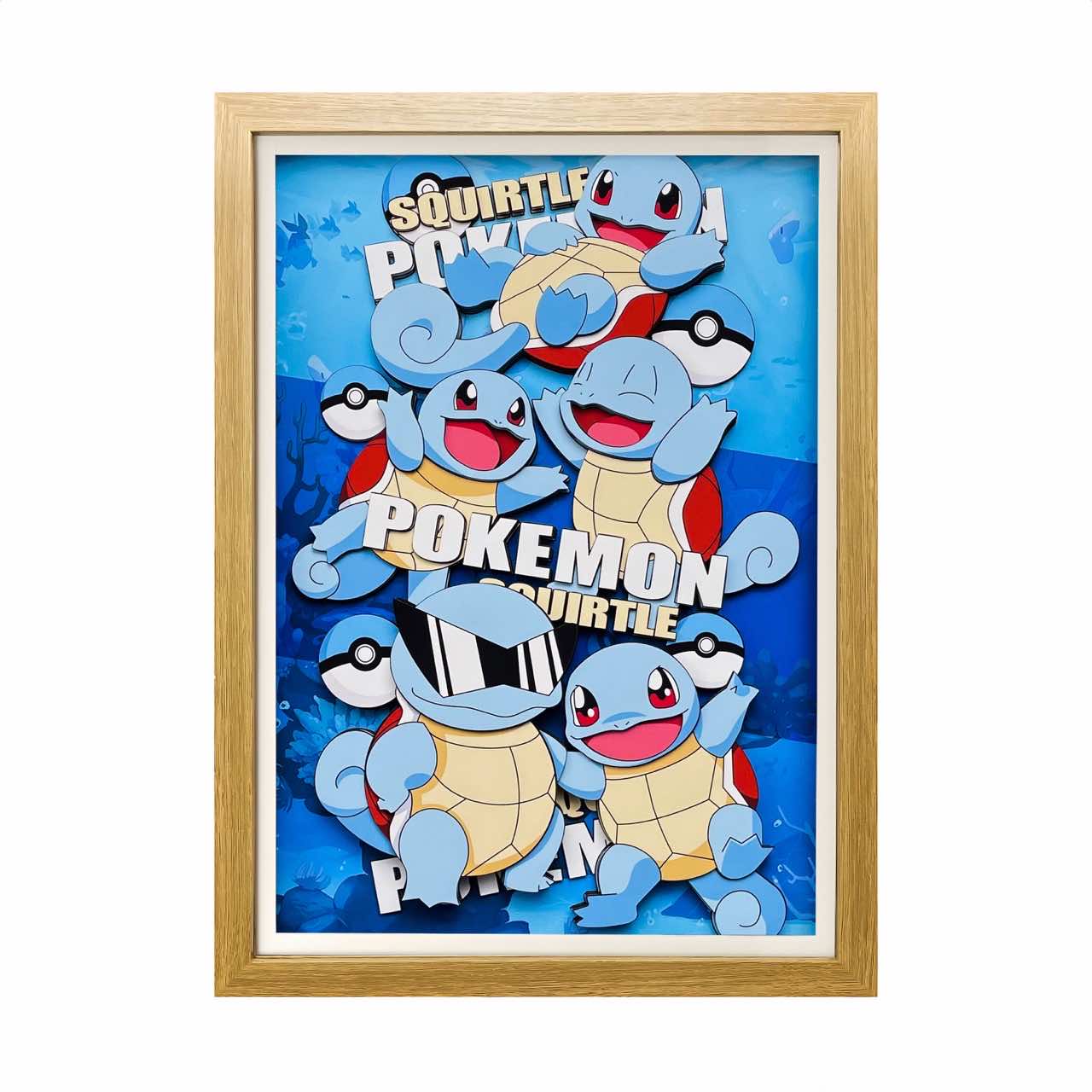 3D Paper Art Frame - Squirtle #2