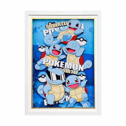 3D Paper Art Frame - Squirtle #2