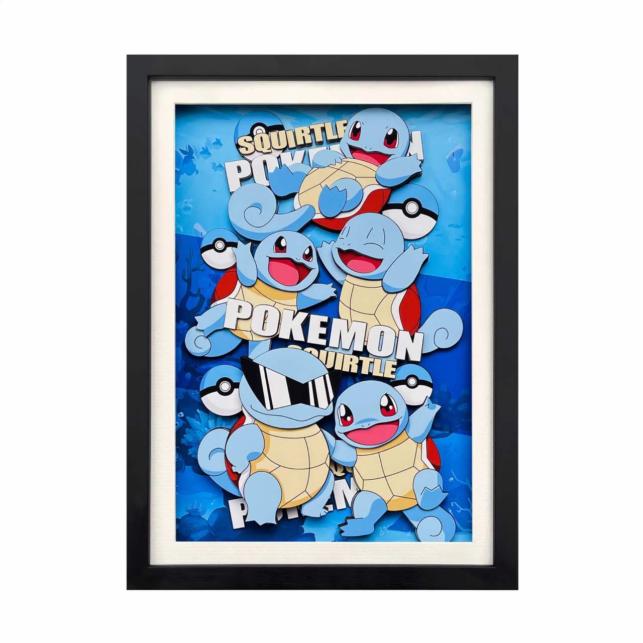 3D Paper Art Frame - Squirtle #2