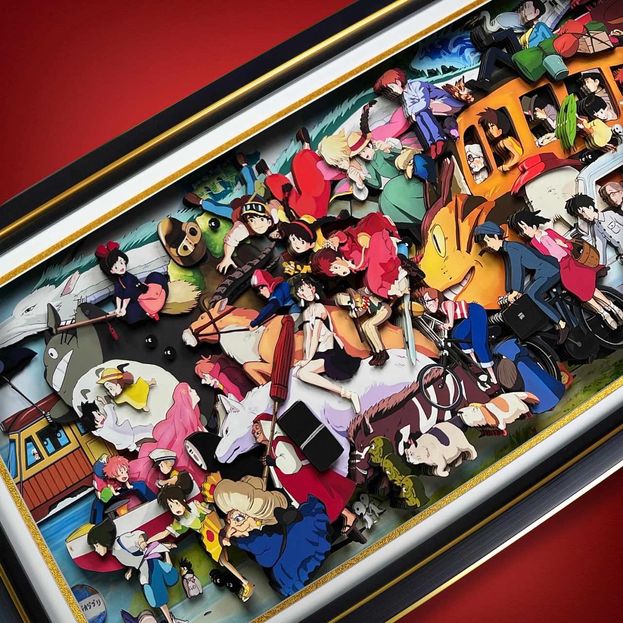 3D Paper Art Frame - Miyazaki's World #3