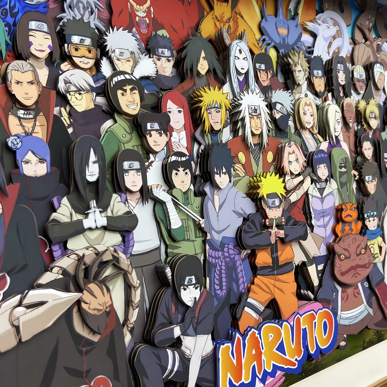 3D Paper Art Frame - Naruto #2