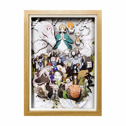 3D Paper Art Frame - Natsume's Book of Friends - eulique shop