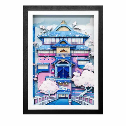 3D Paper Art Frame - Oil House #2 - eulique shop