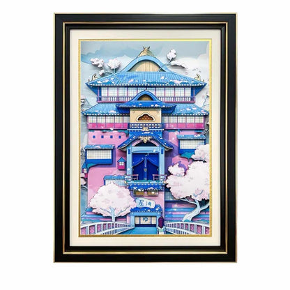 3D Paper Art Frame - Oil House #2 - eulique shop