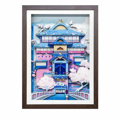 3D Paper Art Frame - Oil House #2 - eulique shop