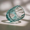 Colored Crystal Whiskey Glass – Hand-Cut Old Fashioned Tumbler