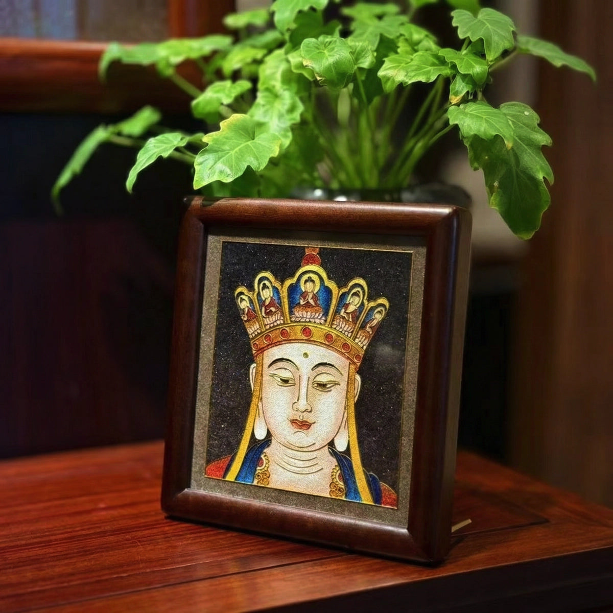 Ksitigarbha - Handcrafted Cloisonné Art