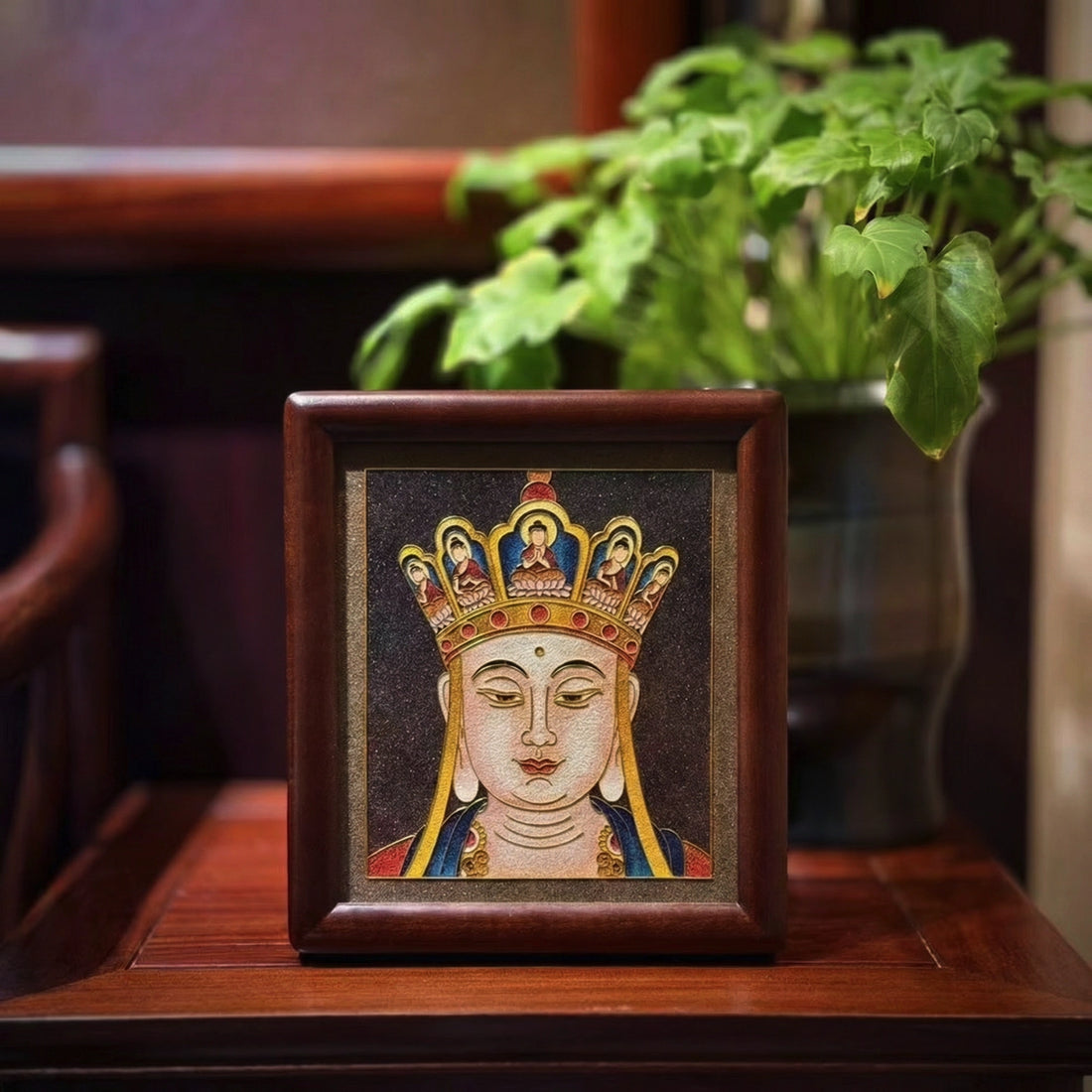 Ksitigarbha - Handcrafted Cloisonné Art