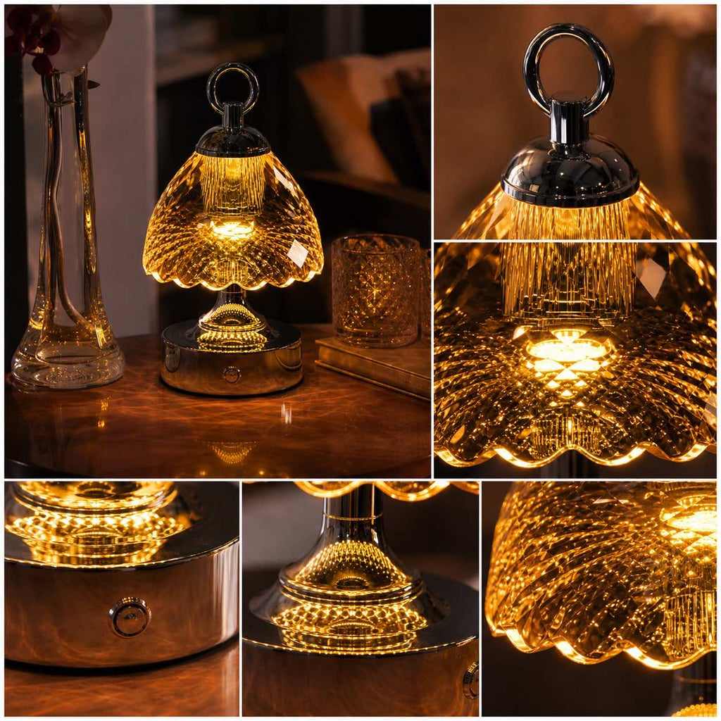 Lumaire™ Crystal Ambiance Lamp - Gold
