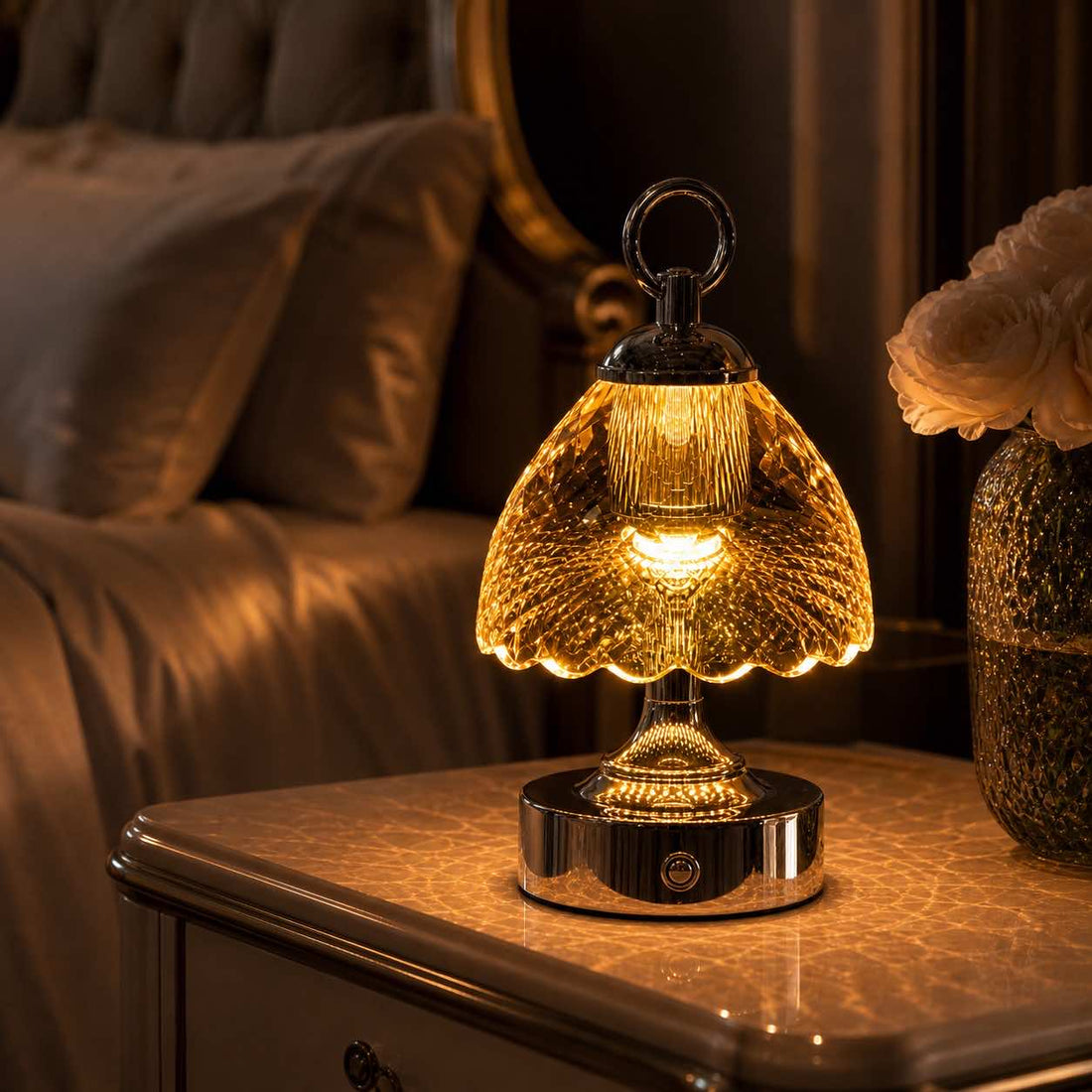 Lumaire™ Crystal Ambiance Lamp - Gold