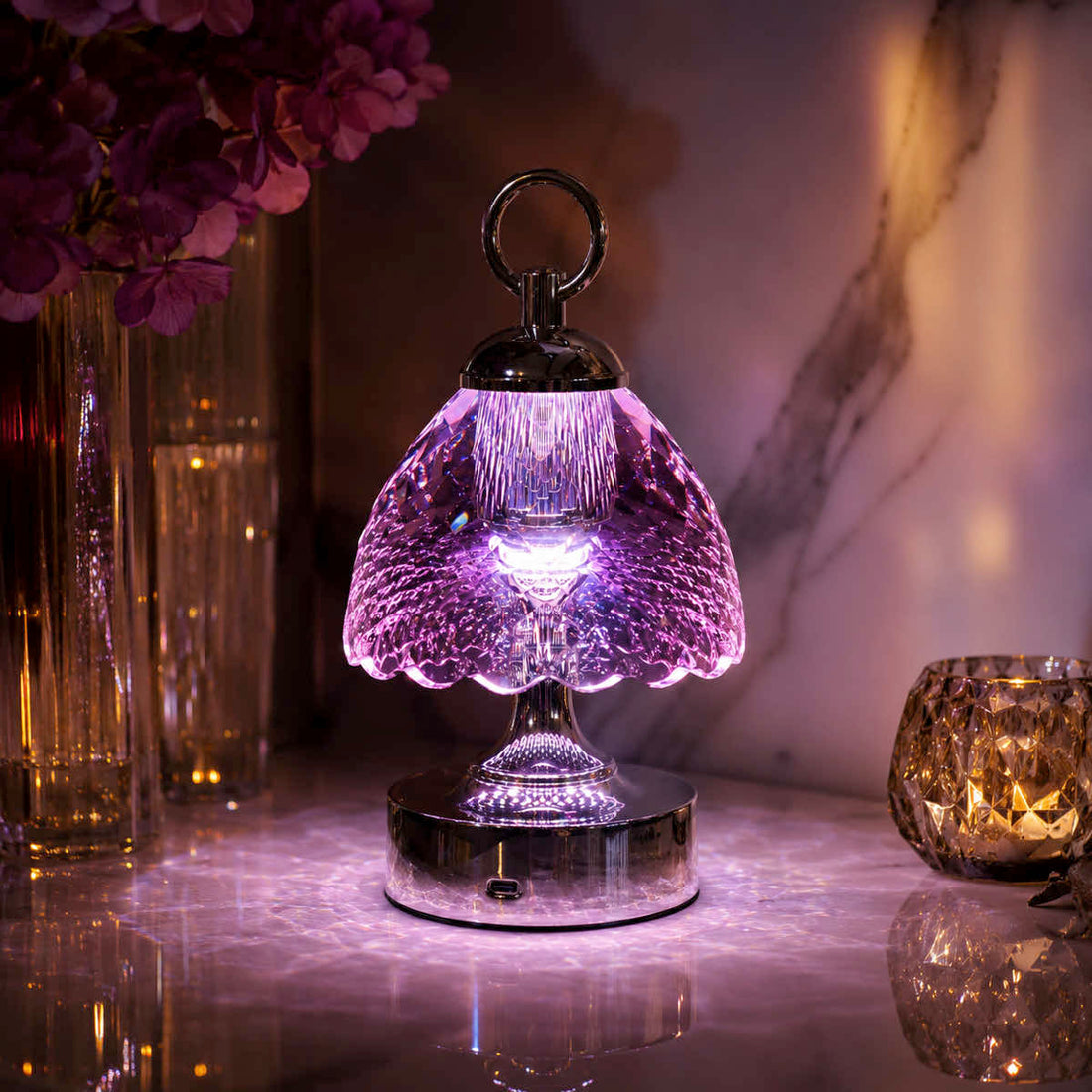 Lumaire™ Crystal Ambiance Lamp - Violet