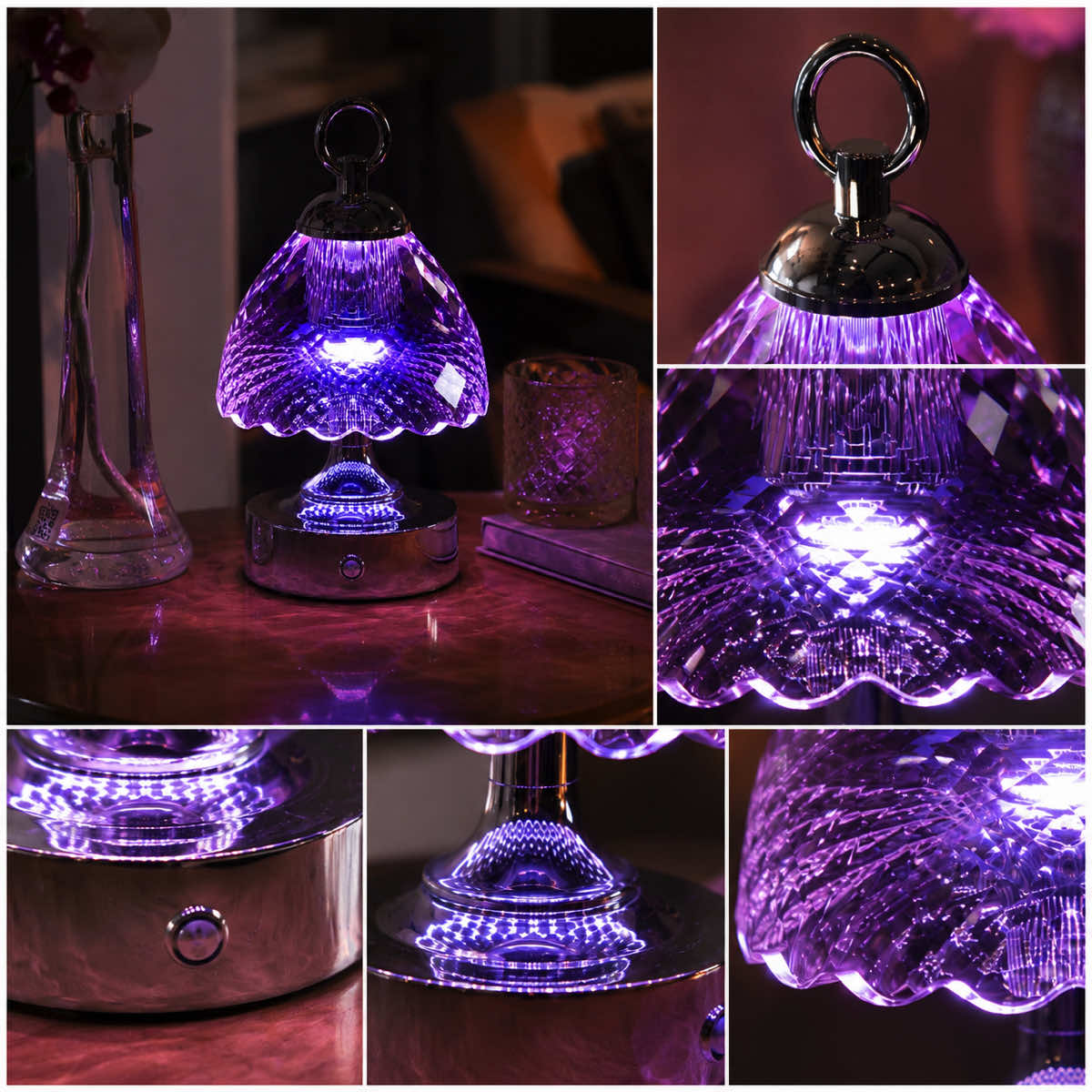Lumaire™ Crystal Ambiance Lamp - Violet