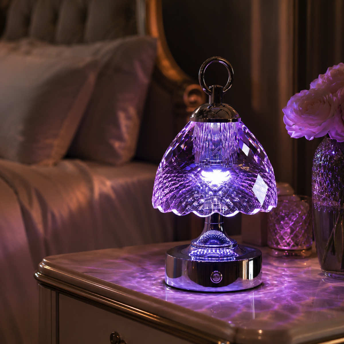 Lumaire™ Crystal Ambiance Lamp - Violet