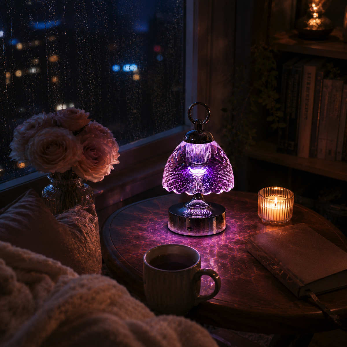 Lumaire™ Crystal Ambiance Lamp - Violet