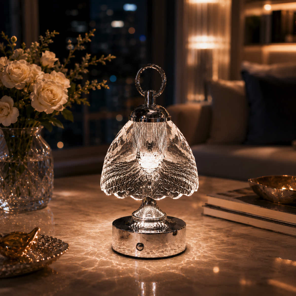 Lumaire™ Crystal Ambiance Lamp - Clear
