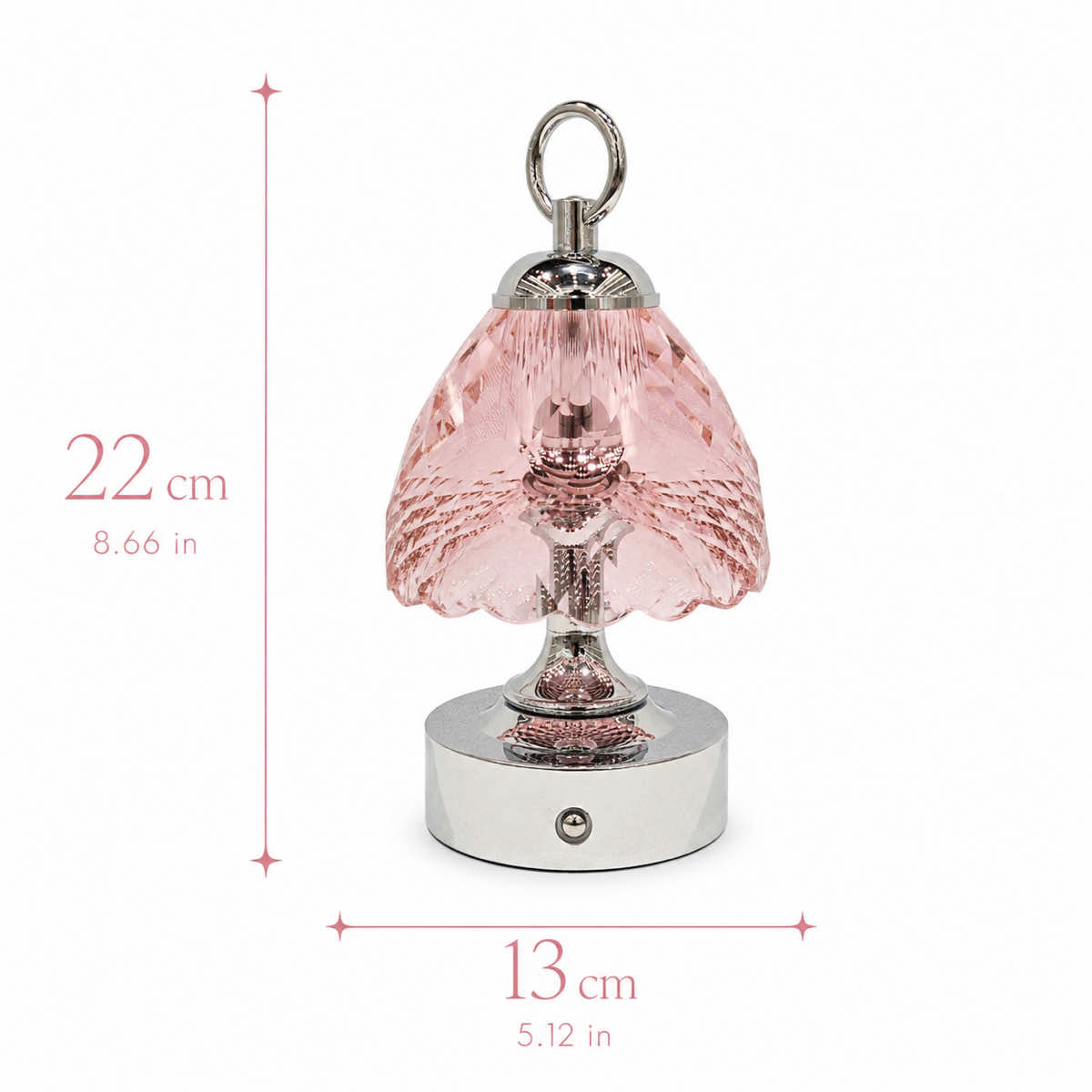 Lumaire™ Crystal Ambiance Lamp - Blush Pink