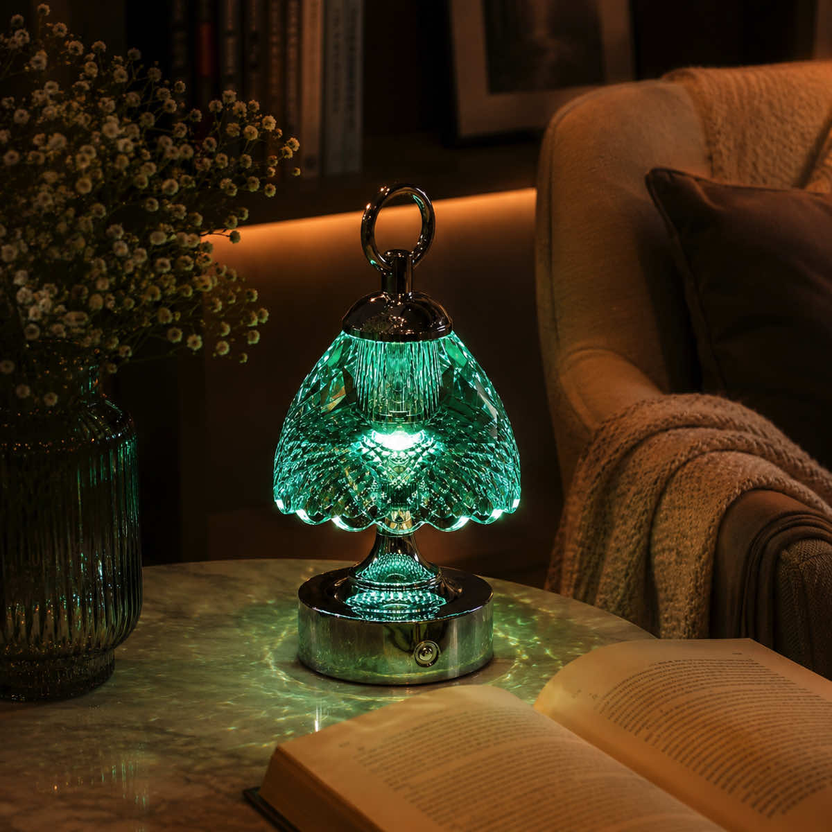 Lumaire™ Crystal Ambiance Lamp - Mint