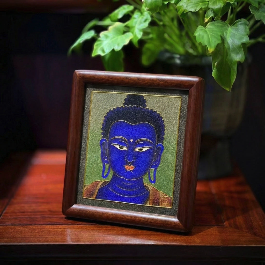 Medicine Buddha - Handcrafted Cloisonné Art
