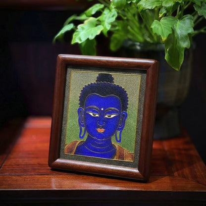 Medicine Buddha - Handcrafted Cloisonné Art