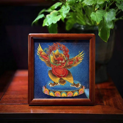 Red Garuda - Handcrafted Cloisonné Art