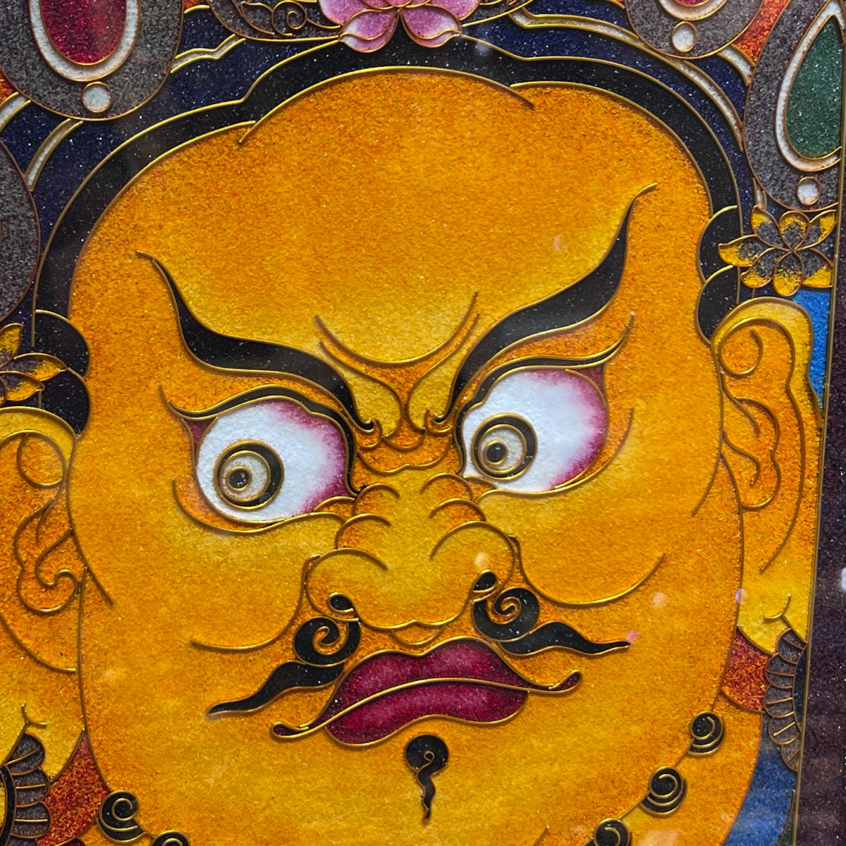 Yellow Jambhala - Handcrafted Cloisonné Art V1