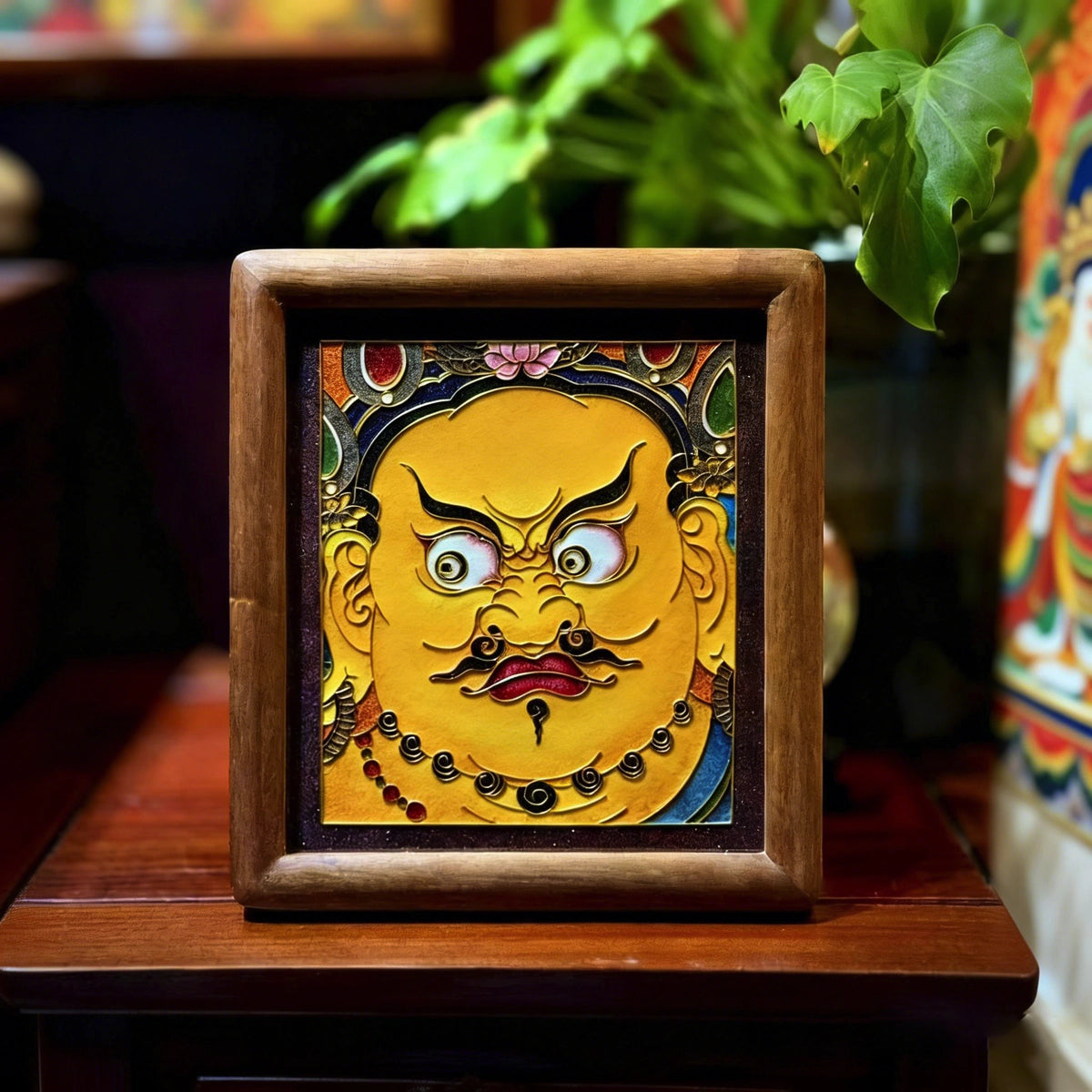 Yellow Jambhala - Handcrafted Cloisonné Art V1