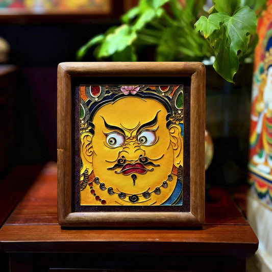 Yellow Jambhala - Handcrafted Cloisonné Art V1