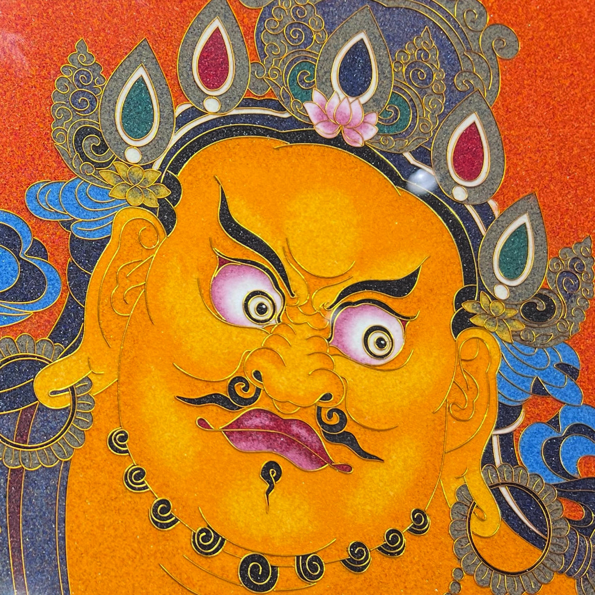 Yellow Jambhala - Handcrafted Cloisonné Art V2