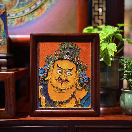 Yellow Jambhala - Handcrafted Cloisonné Art V2