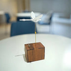 Handcrafted Wooden White Swan Automaton