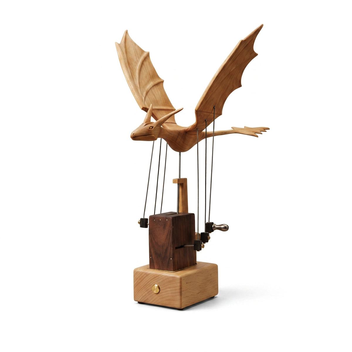 Handcrafted Wooden Dragon Automaton